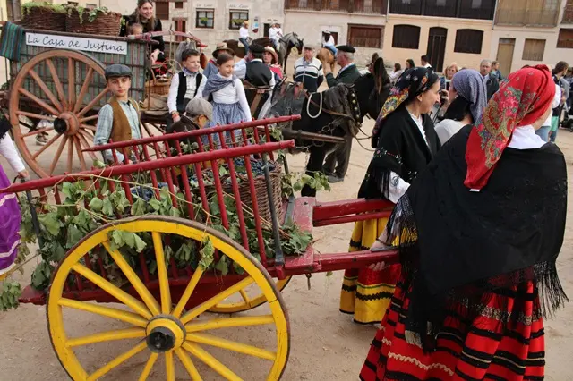 Desfile de la Vendimia de Peñafiel a la llegada de la Plaza del Coso | Valladolid Plural