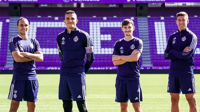 Los nuevos capitanes blanquivioletas para esta temporada | Fuente: Real Valladolid