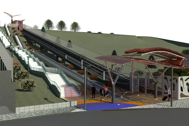 Simulaci&oacute;n de los elevadores de Parquesol | Fuente: Ayuntamiento de Valladolid