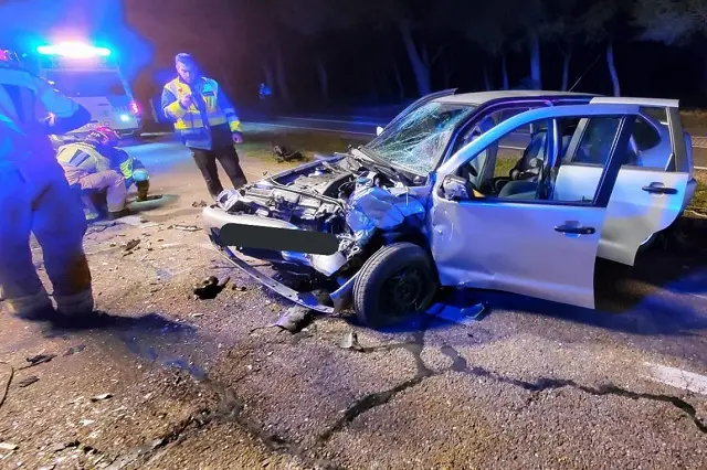 Accidente mortal en Valladolid en la tarde de Nochebuena. Fuente: Bomberos Valladolid