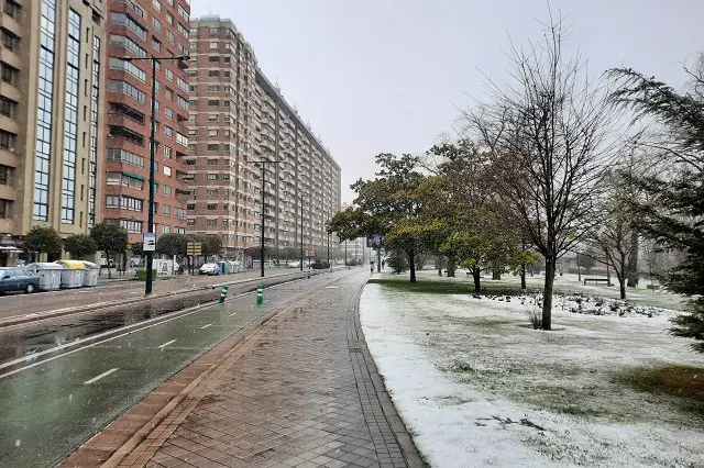 La nieve cubre las inmediaciones del Paseo Isabel La Católica | Valladolid Plural