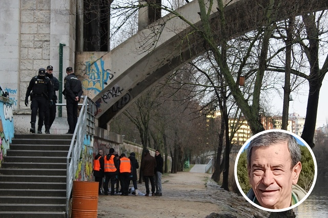 Momento de la recuperaci&oacute;n del cad&aacute;ver, en el c&iacute;rculo Carlos Mu&ntilde;oz | Valladolid Plural