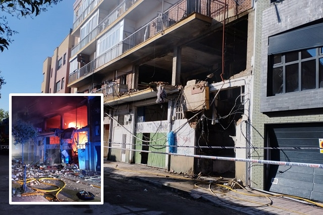 Estado del edificio de la calle Goya tras la explosión | Valladolid Plural