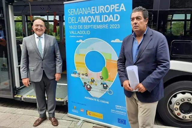 El alcalde Valladolid y el concejal de Tr&aacute;fico presentan la Semana Europea de la Movilidad | Valladolid Plural
