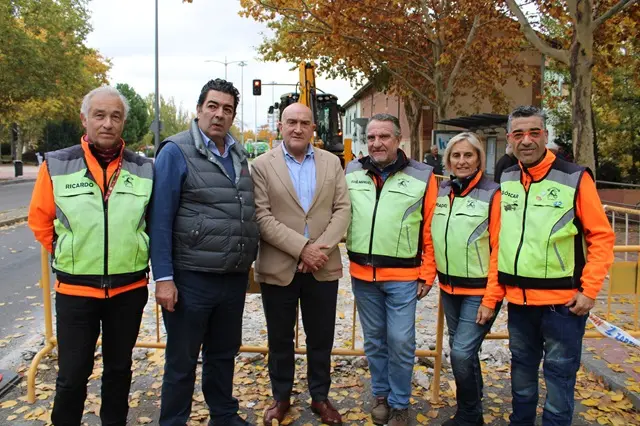 El alcalde de Valladolid visita las obras de la avenida Gijón | Valladolid Plural