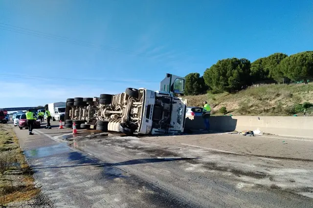 Imagen del accidente en Boecillo