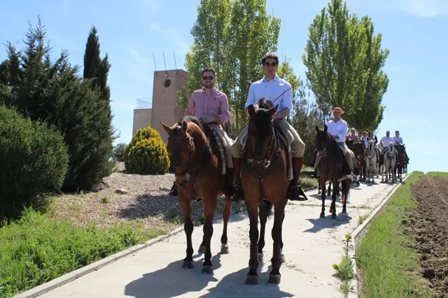 Paseo de caballistas durante la romer&iacute;a de Fresno el Viejo | Valladolid Plural