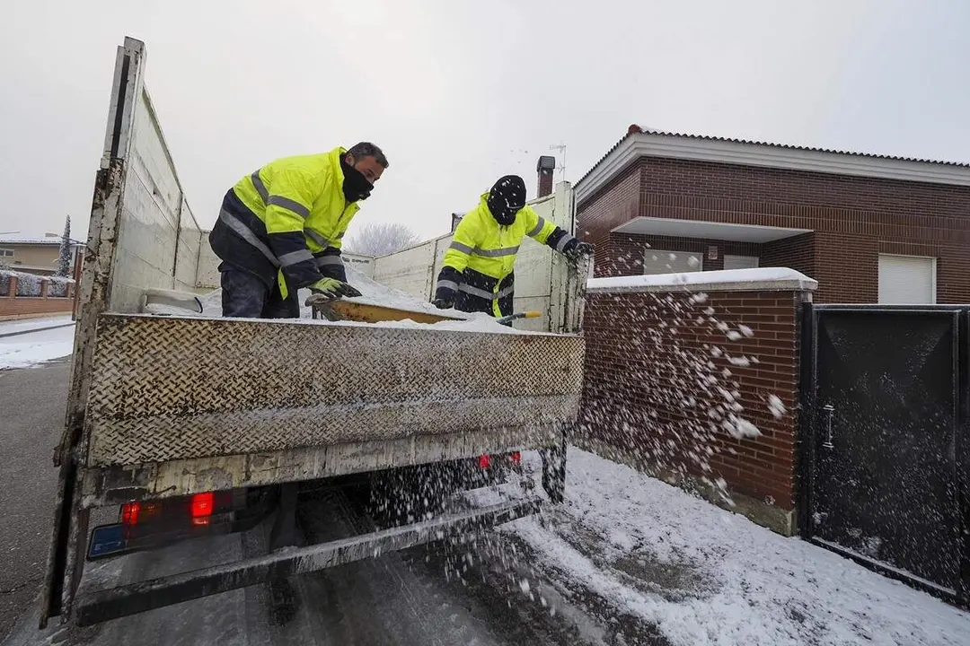Plan de Vialidad Invernal Diputacion de Valladolid operarios invierno