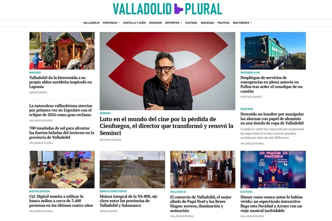 Estreno nueva pagina web periodico digital Valladolid Plural