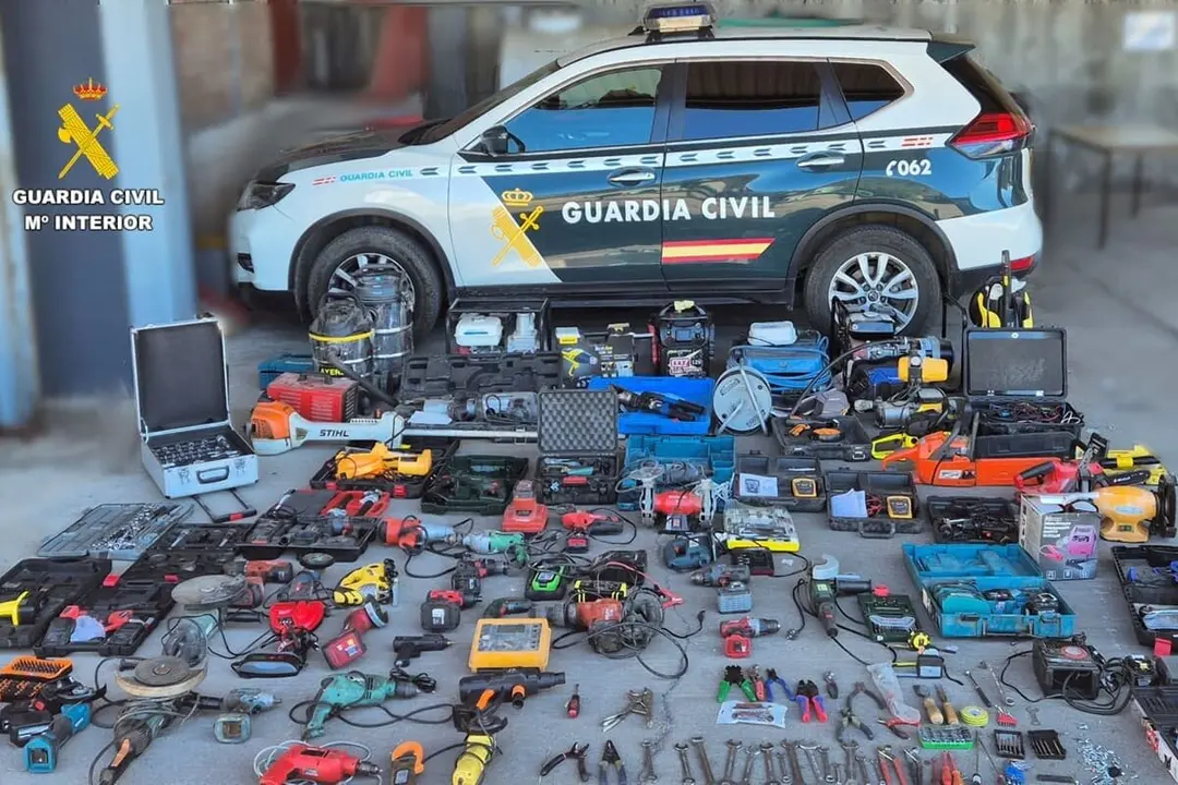 Operacion Guardia Civil desarticulacion organizacion criminal robo clave cobre estaciones fotovoltaicas