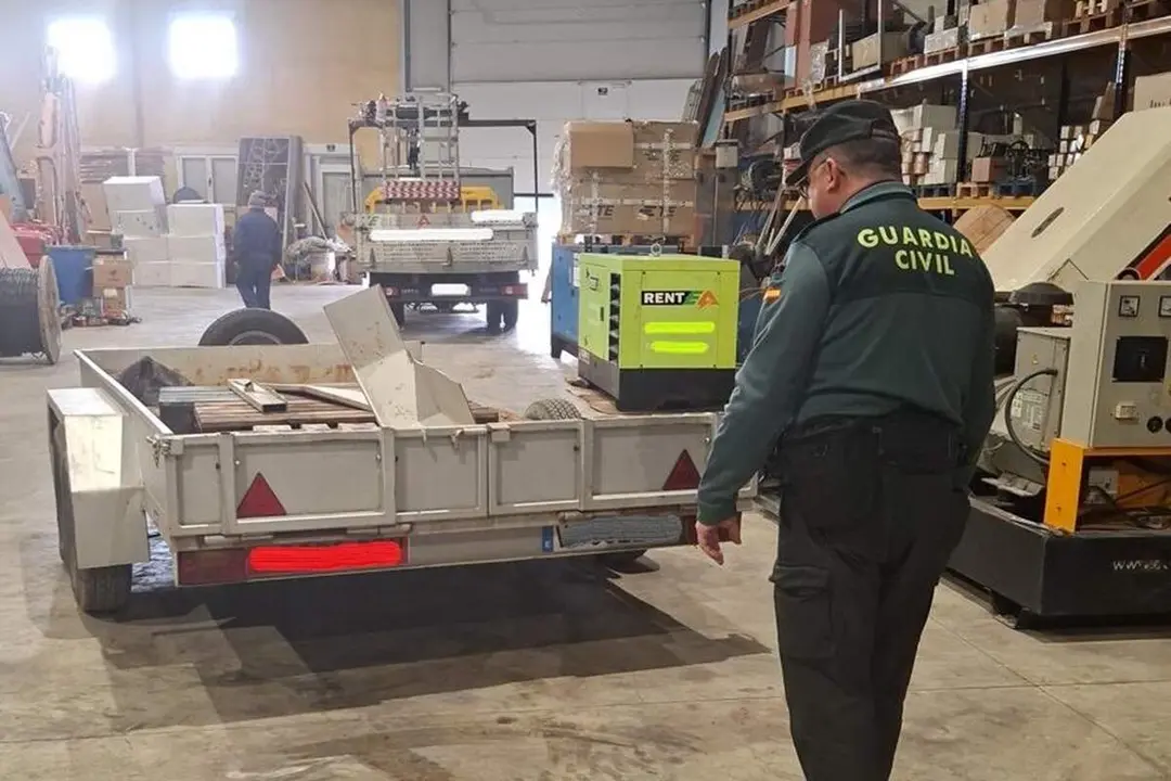 Investigacion Guardia Civil robo remolque investigados padre y su hijo Iscar sucesos