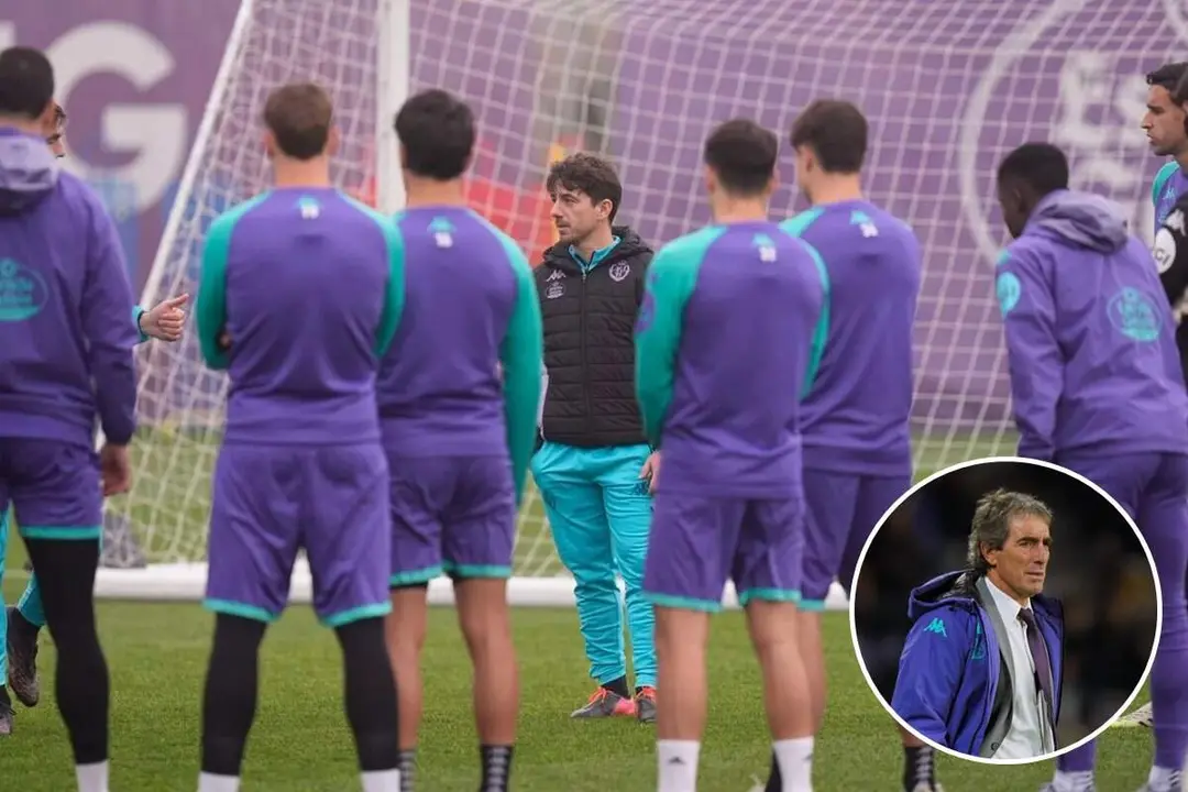 Sisi entrenamiento Real Valladolid y jugadores Los Anexos salida Almada