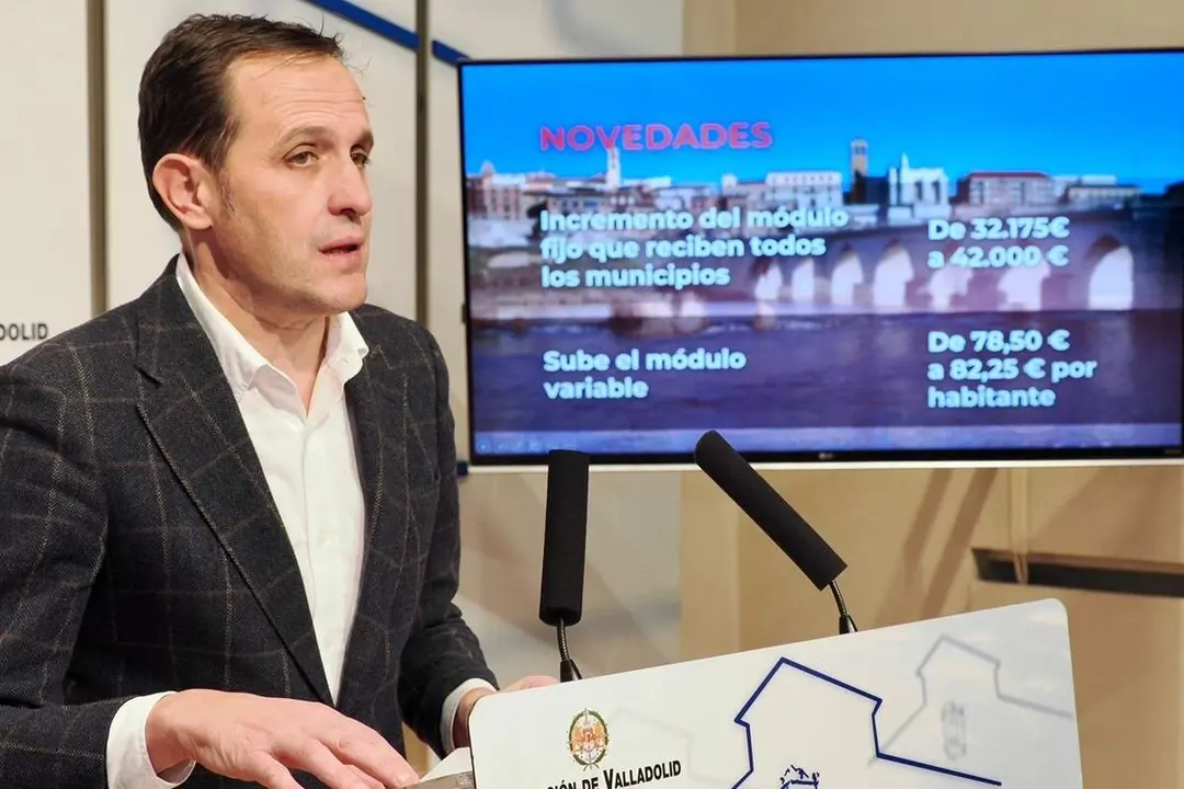 Conrado Iscar presentacion Plan Bienal Cooperacion 2026-2027 Diputacion Valladolid