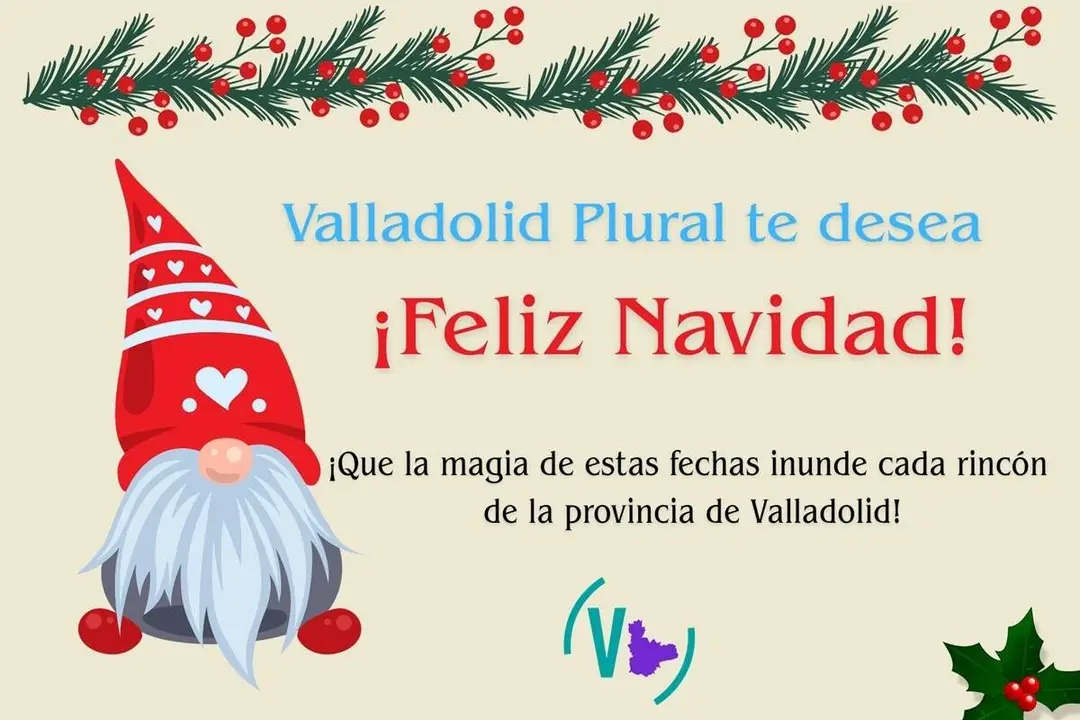 Felicitacion periodico digital Valladolid Plural Navidad 2025