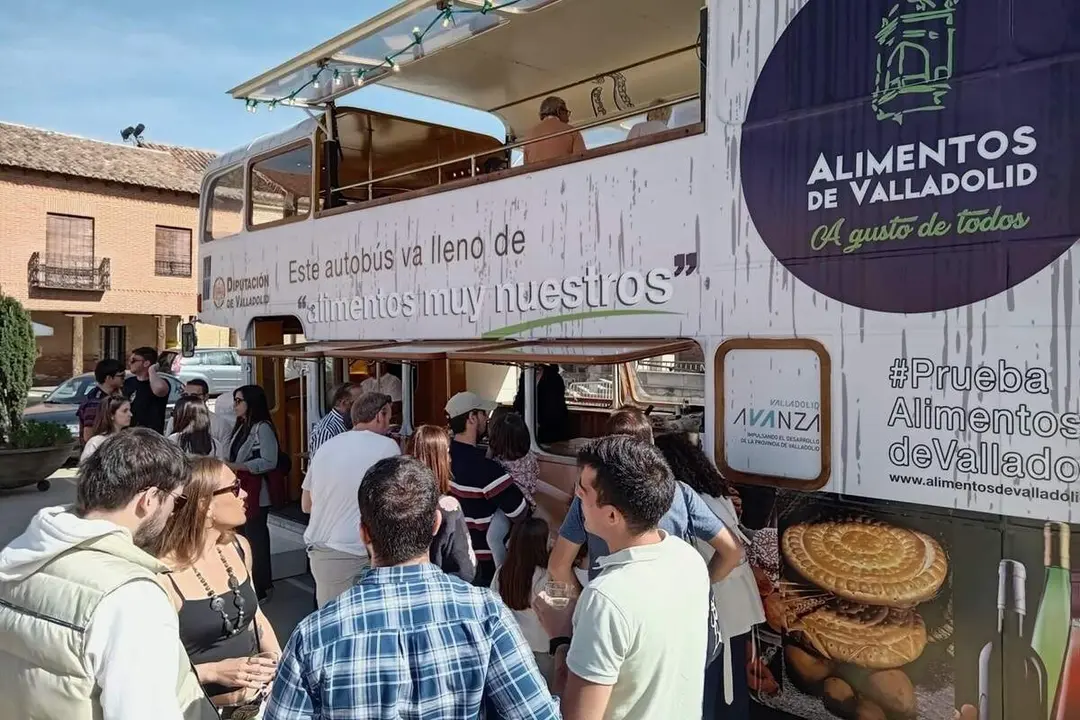 Gastrobus marca Alimentos de Valladolid productos Diputacion