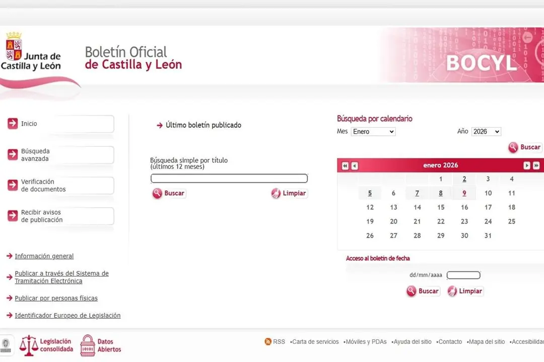 Boletin Oficial de Castilla y Leon modernizacion novedades publicaciones