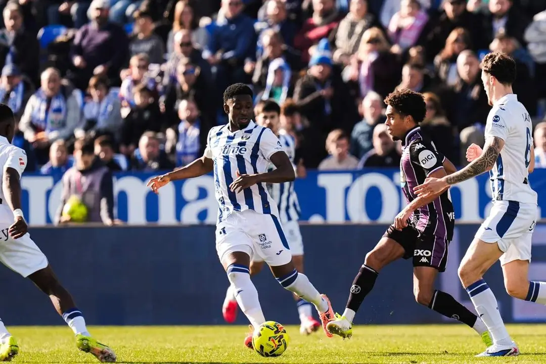 Derrota partido Leganes vs Real Valladolid Ponceau jugador Butarque