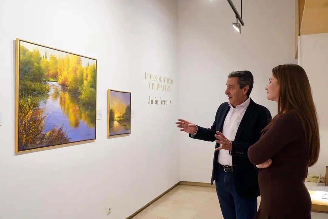 Inauguracion exposicion Luces de otono y primavera Julio Arranz Diputacion Valladolid