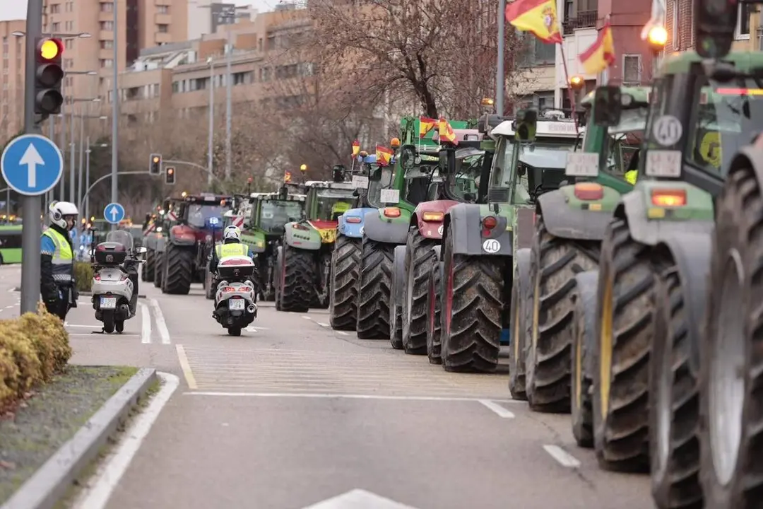 Tractorada agricultores campo ciudad Valladolid nueva protesta Mercosur