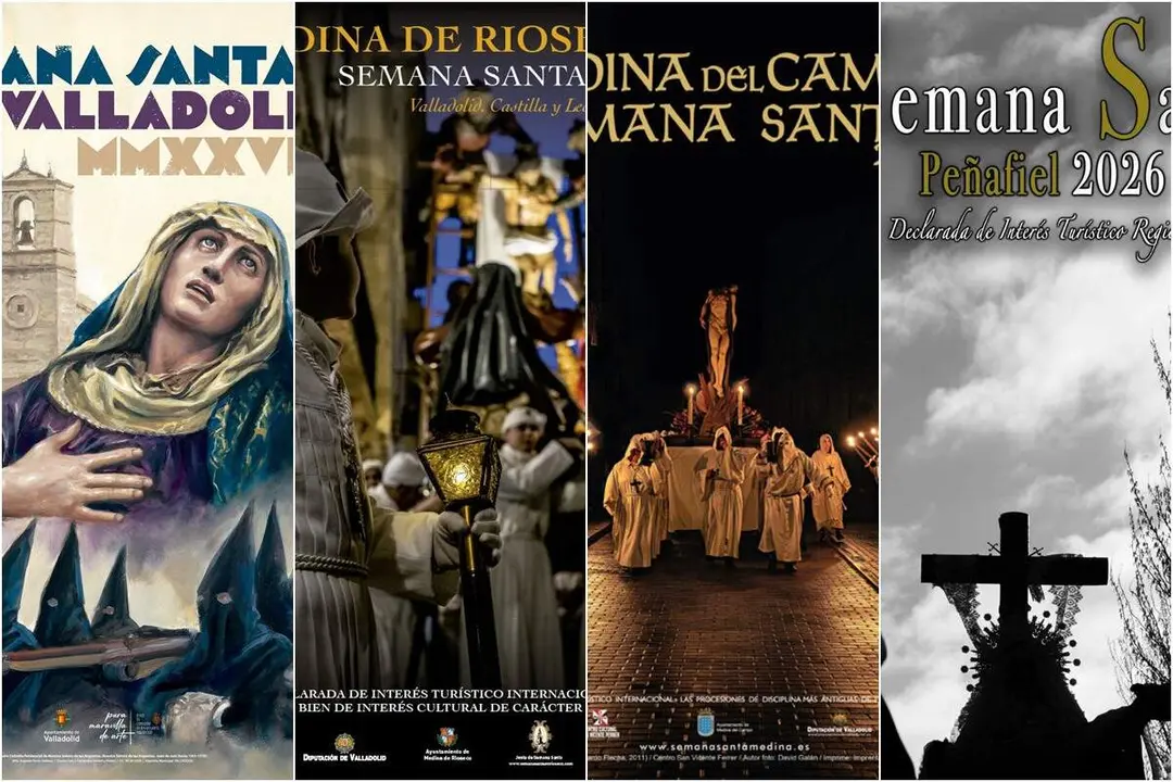 Carteles de las semanas santas provincia de Valladolid 2026