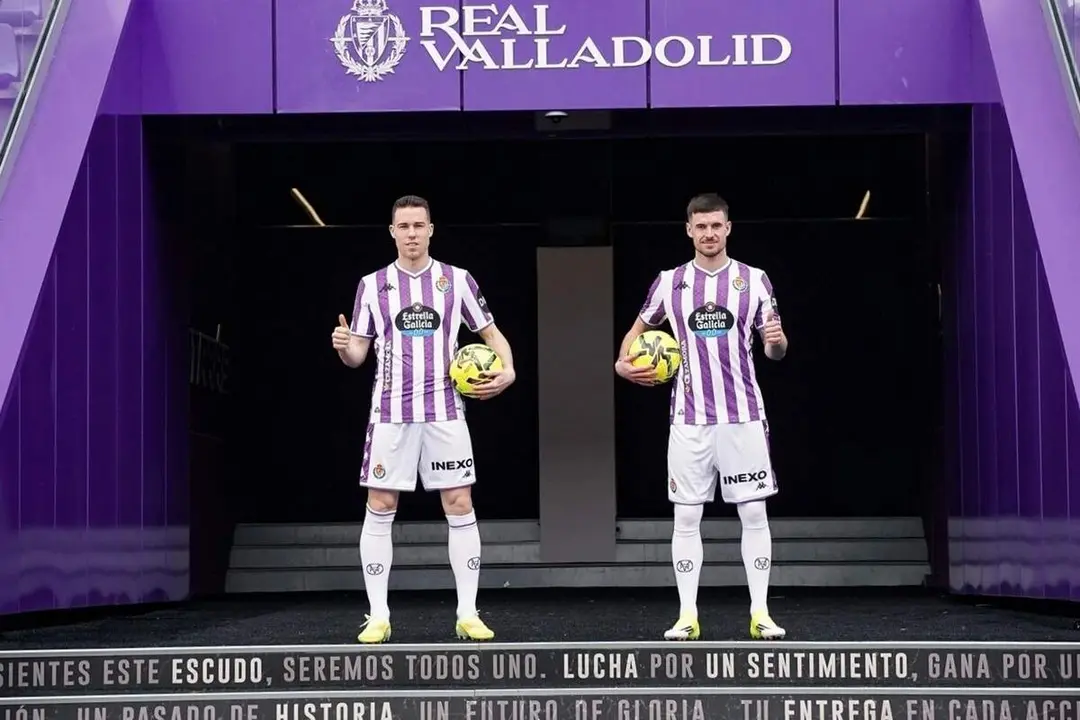 Carlos Clerc y Clement Michelin presentados nuevos jugadores Real Valladolid Zorrilla