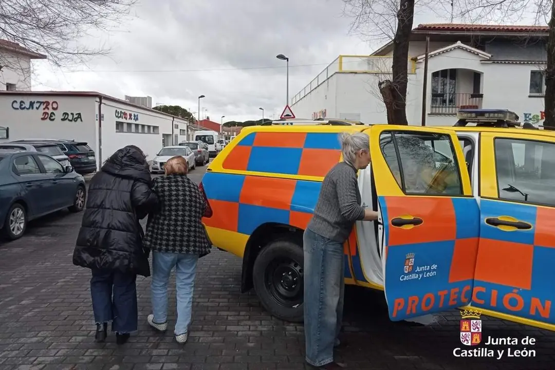 Desalojo residencia de mayores Aldeamayor de San Martin inundaciones