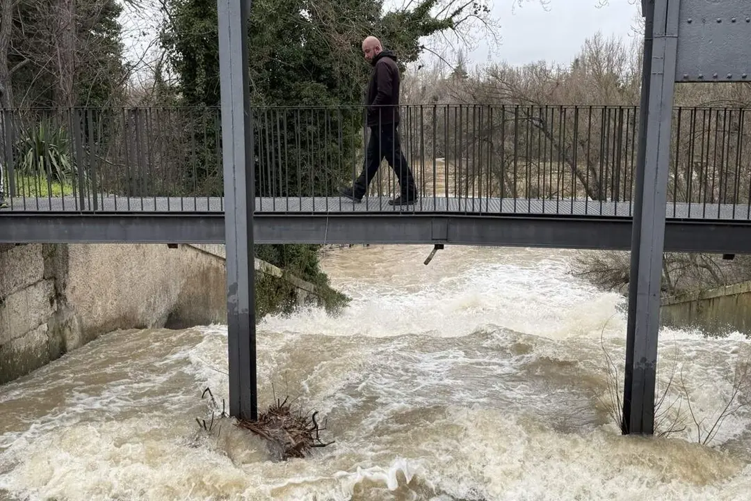 Desembocadura rio Esgueva al Pisuerga tiempo Valladolid preocupacion lluvias