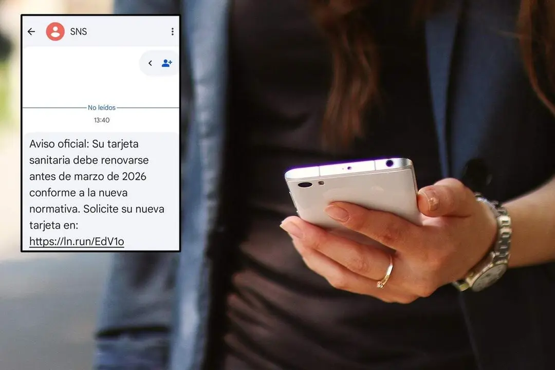 Alerta estafa SMS renovacion tarjeta sanitaria Sacyl