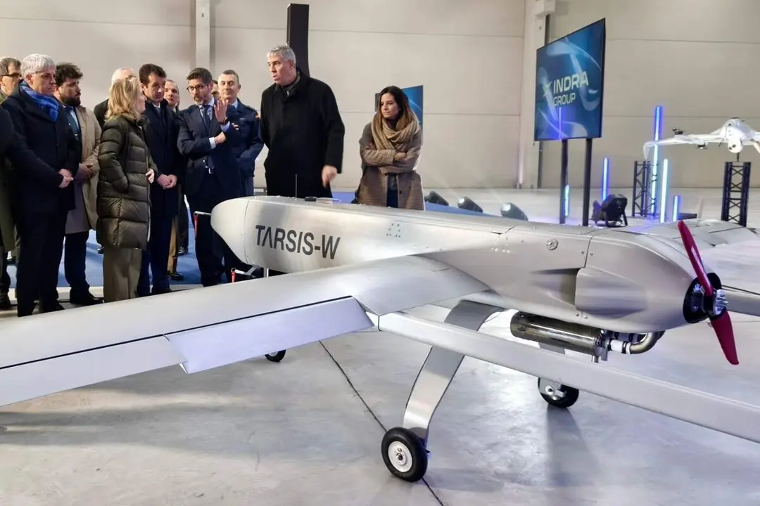 Proyecto industrial Indra Castilla y Leon fabrica drones poligono Villadangos presentacion