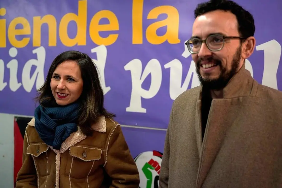 Miguel Angel Llamas e Ione Belarra Podemos elecciones Castilla y Leon 15 de marzo