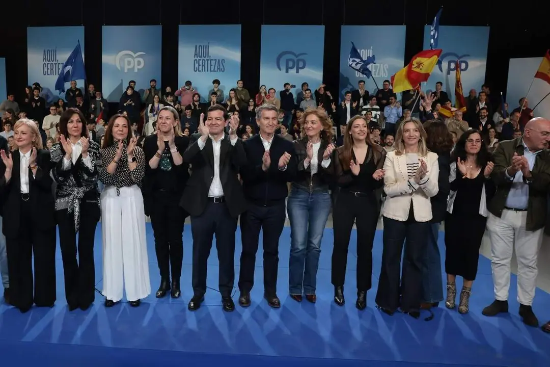 Acto PP cierre campana electoral 15-M Alfonso Fernandez Manueco y Alberto Nunez Feijoo