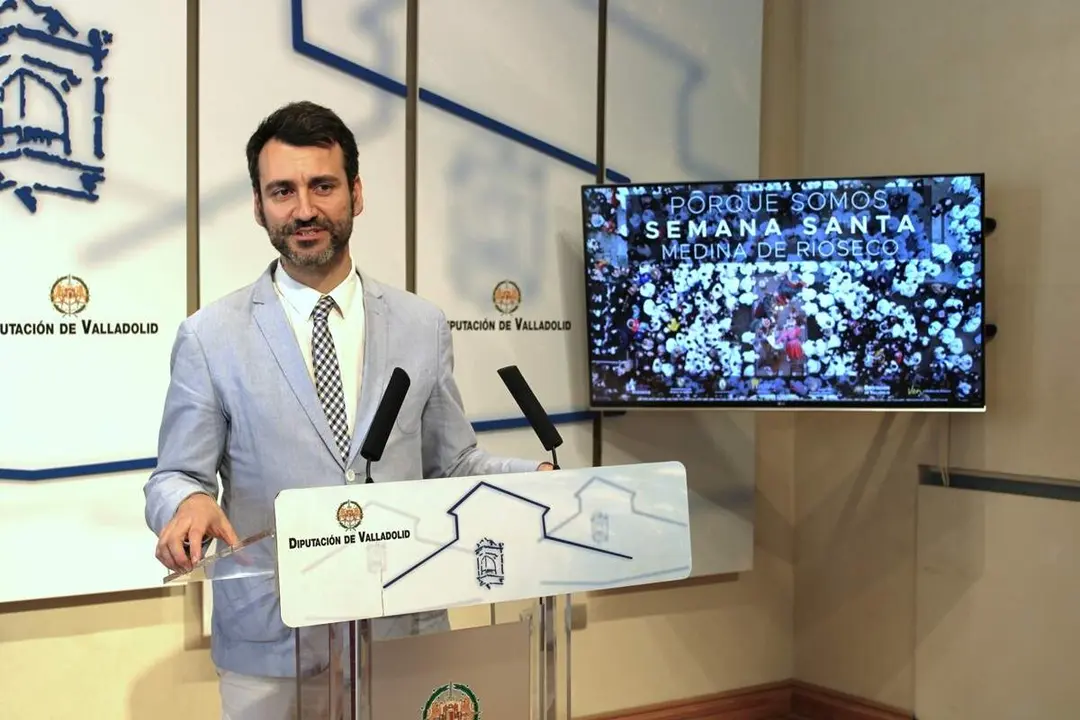 Presentacion Semana Santa Medina de Rioseco 2026 Diputacion alcalde David Esteban