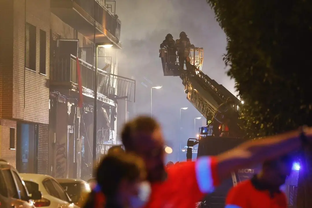 Calle Goya explosion edificio intervencion Bomberos afectados