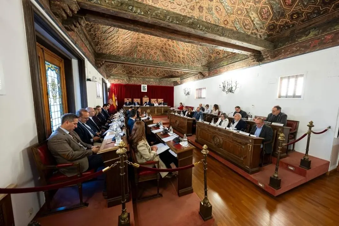 Celebracion Pleno Diputacion Valladolid mes de marzo 2026 diputados provinciales