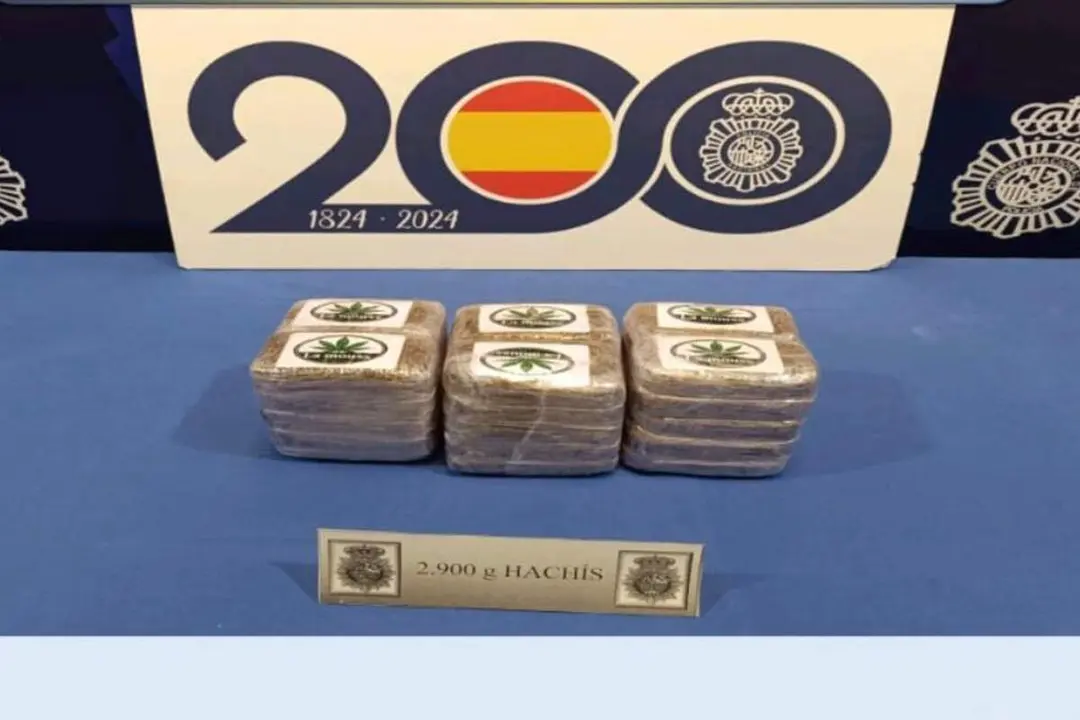 Intervenida mochila 3 kilos hachis detencion varon barrio Huerta del Rey sucesos Valladolid