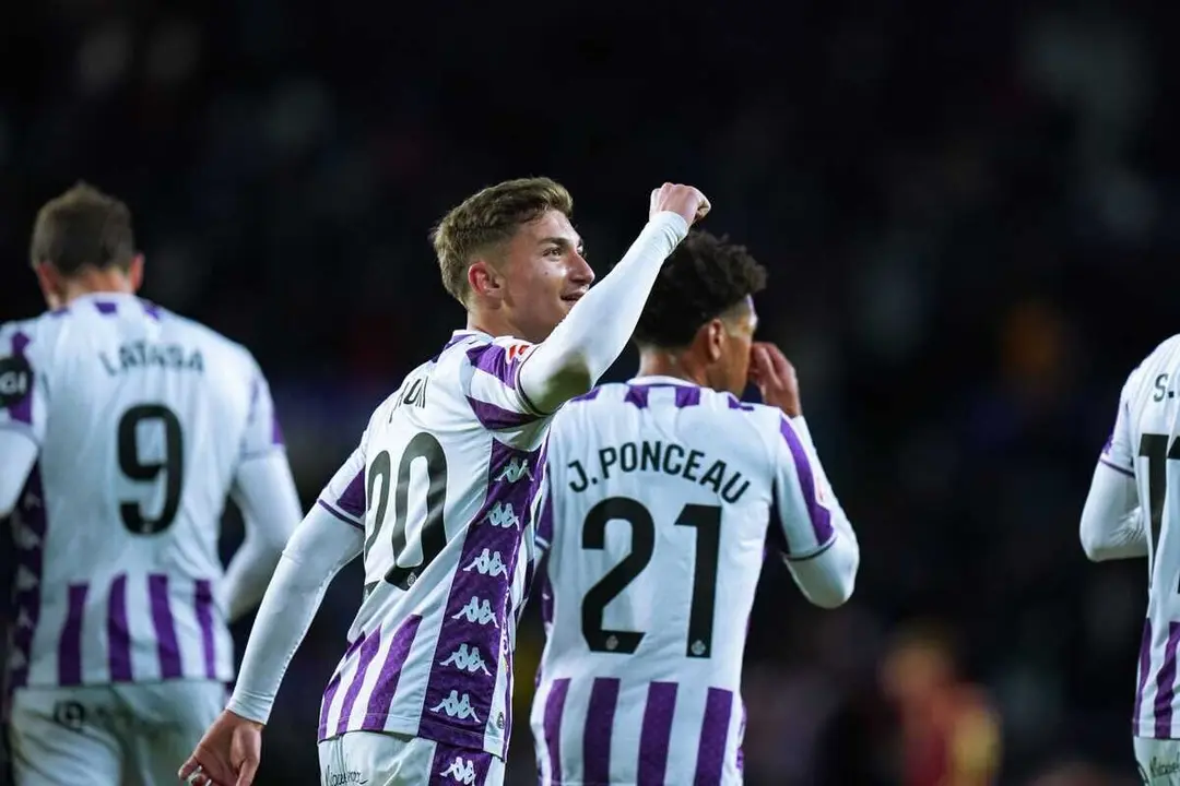 Victoria Real Valladolid vs Cadiz celebracion gol Chuki partido Zorrilla