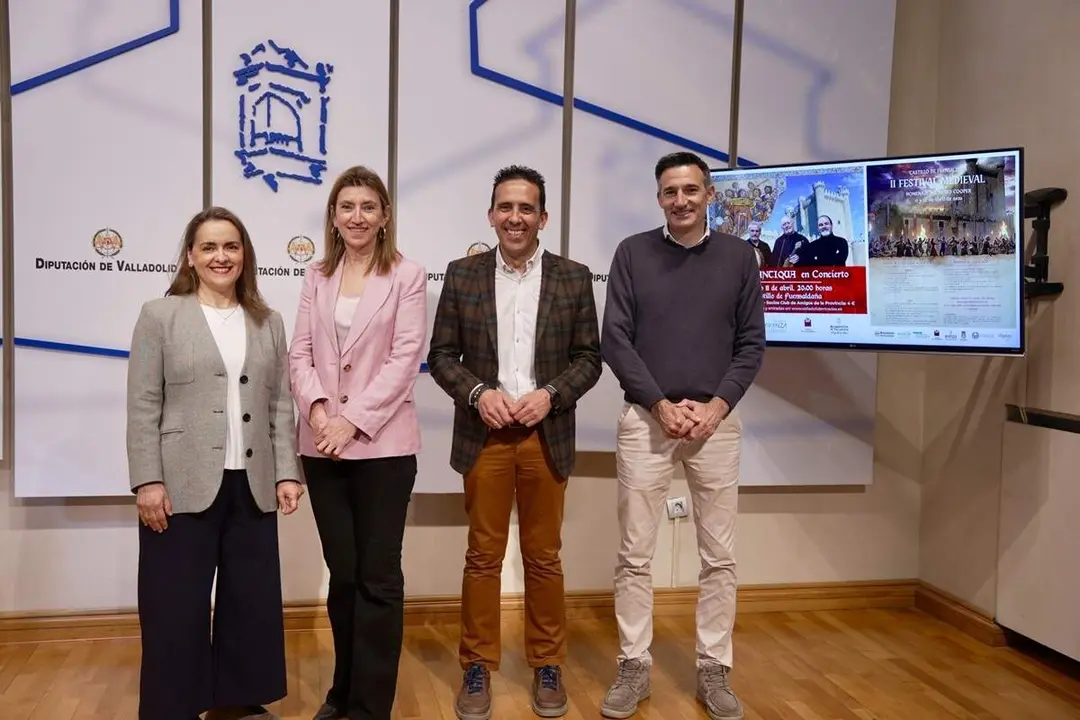 Presentacion actividades segunda edicion Festival Medieval Fuensaldana Diputacion Valladolid