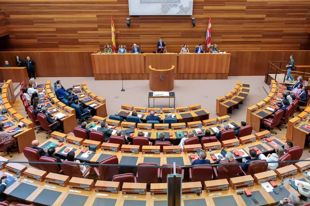 Sesion constitutiva Cortes Castilla y Leon procuradores XII Legislatura