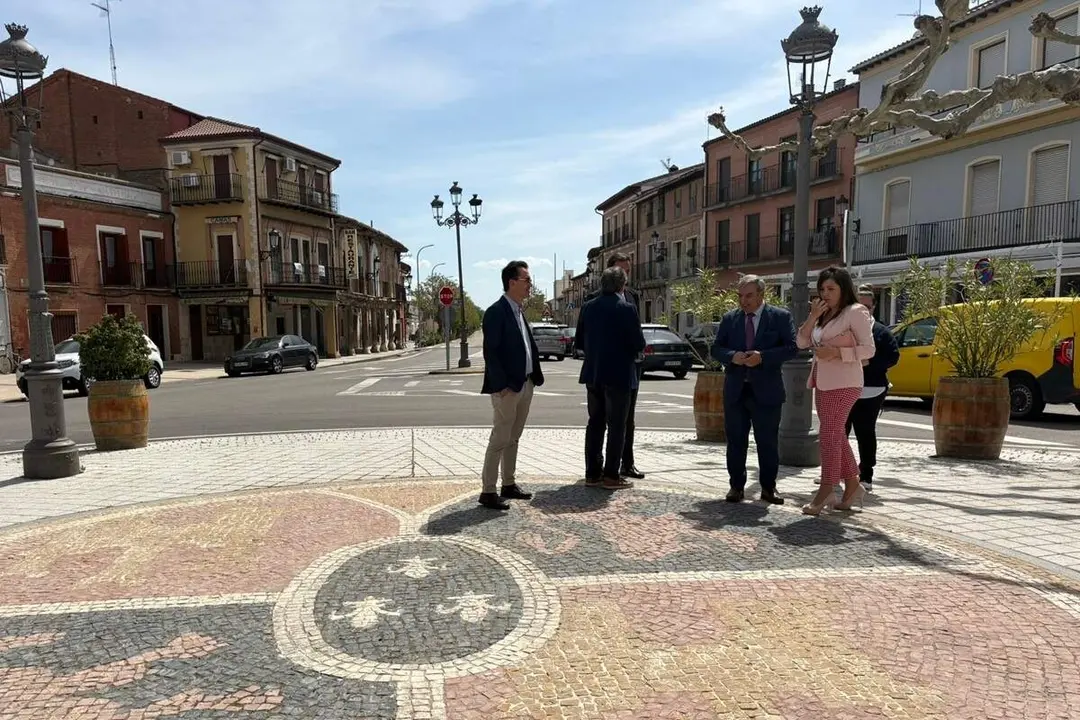 Travesia Nava del Rey provincia carretera CL-602 visita consejero Movilidad jcyl