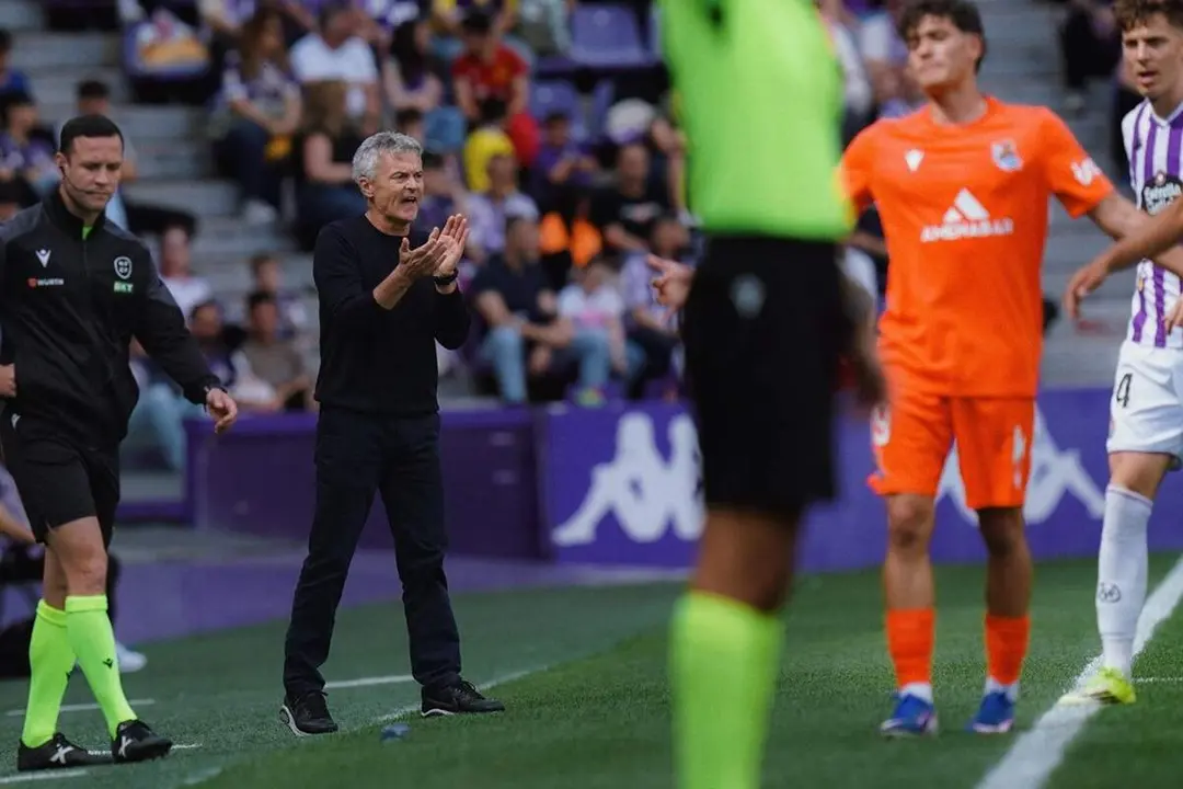 Fran Escriba analisis victoria 1-0 Real Valladolid vs Real Sociedad B Segunda