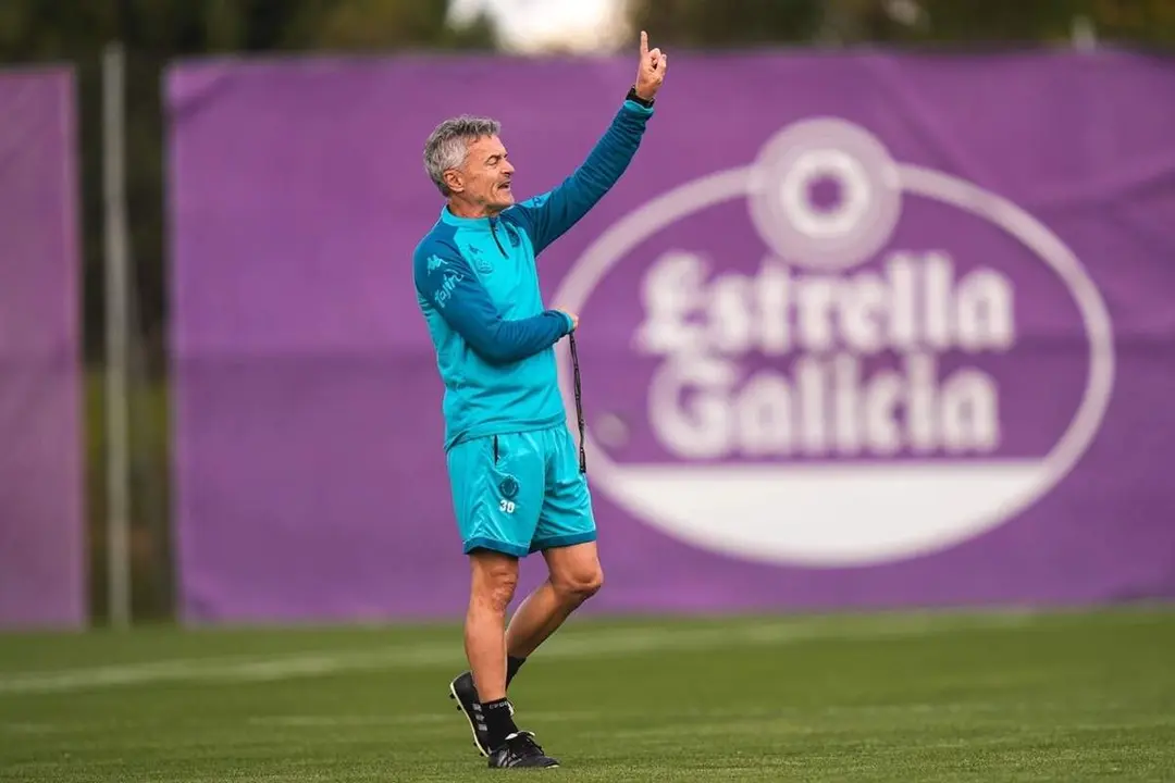 Fran Escriba sesion de entrenamiento Los Anexos previa Real Valladolid