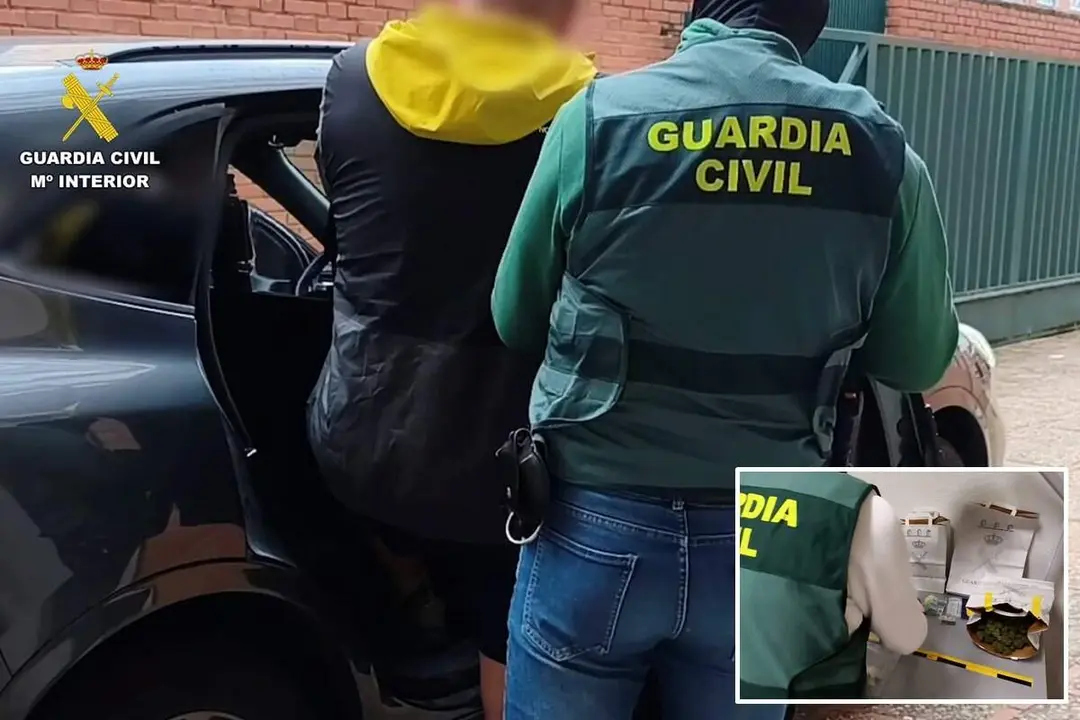 Operacion Hipona Guardia Civil tres detenidos Valladolid y Zamora trafico drogas
