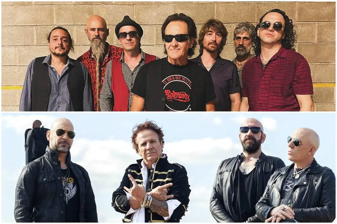 Bandas Burning y Obus anuncio conciertos Fiestas Valladolid 2026 rock