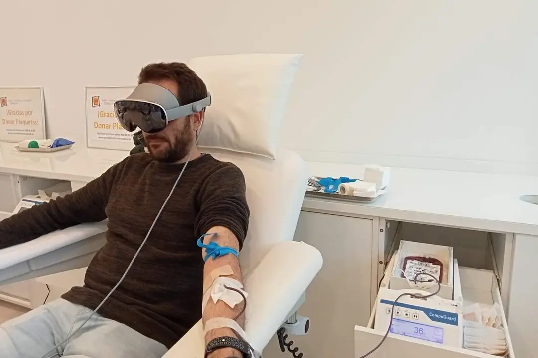 Nuevas gafas realidad mixta proceso donacion sangre Chemcyl jcyl