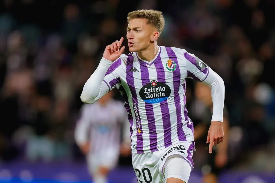 Chuki jugador celebracion gol victoria Real Valladolid vs Granada Jose Zorrilla