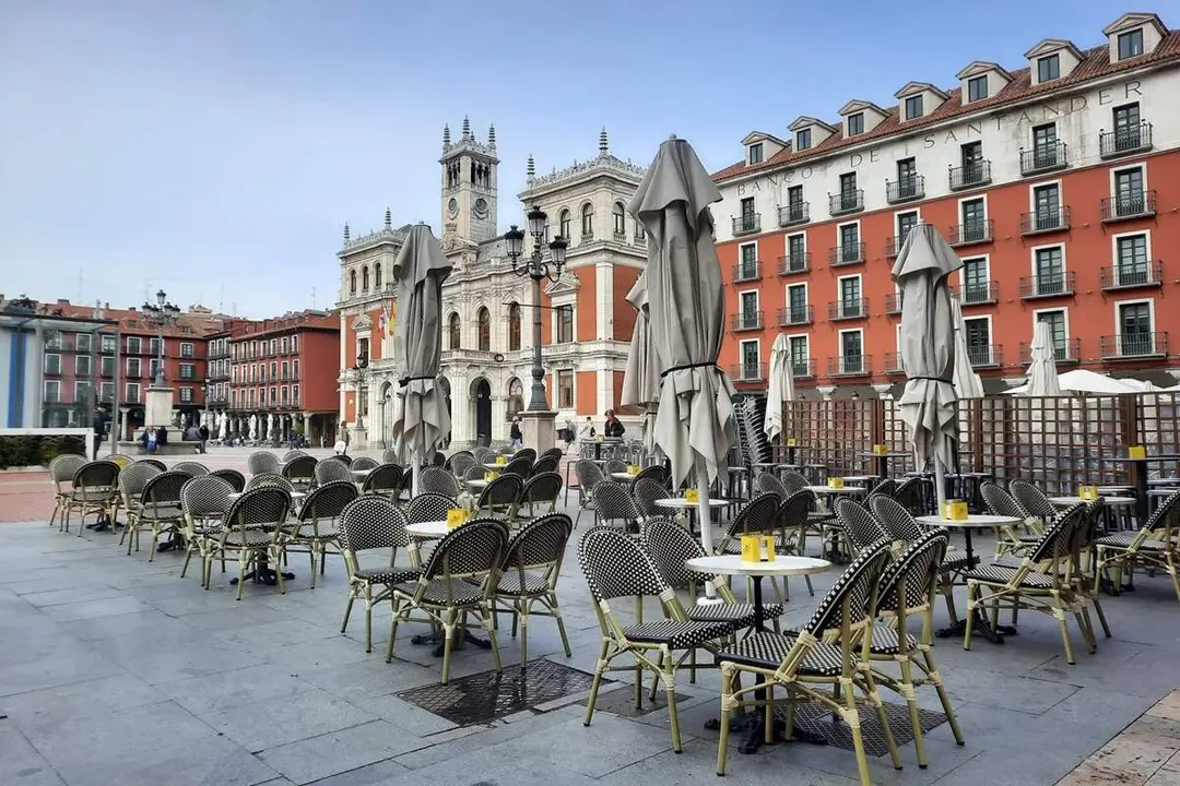 Terraza bar cafeteria Plaza Mayor centro ciudad Valladolid