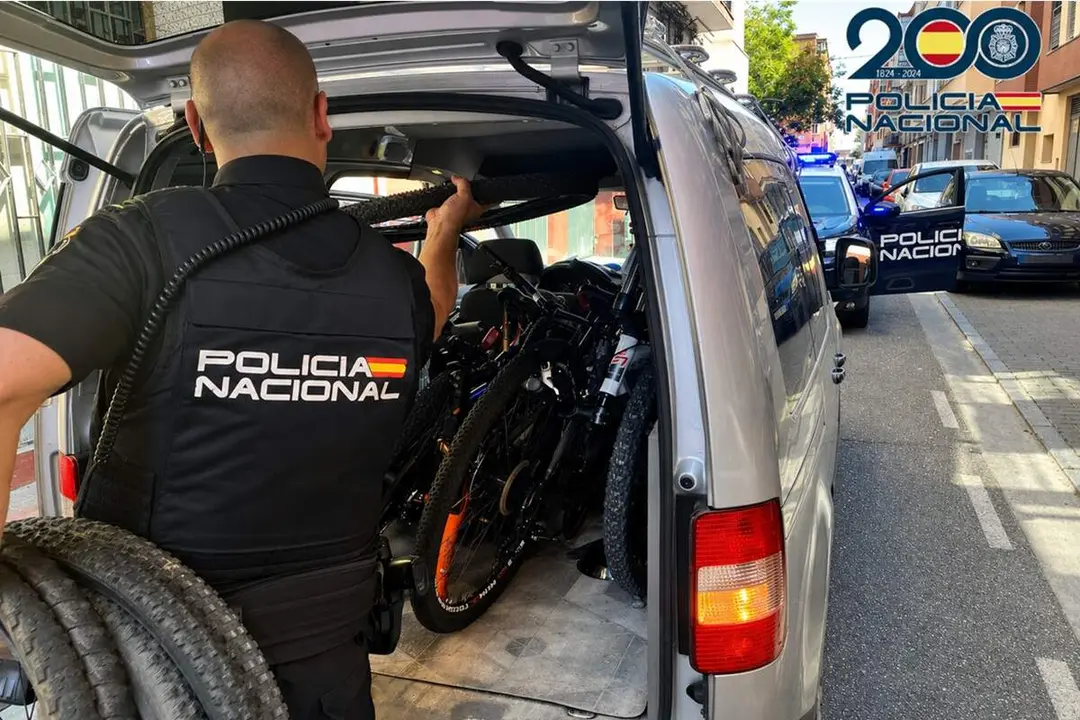Policia Nacional robo bicicletas menores dinero Valladolid