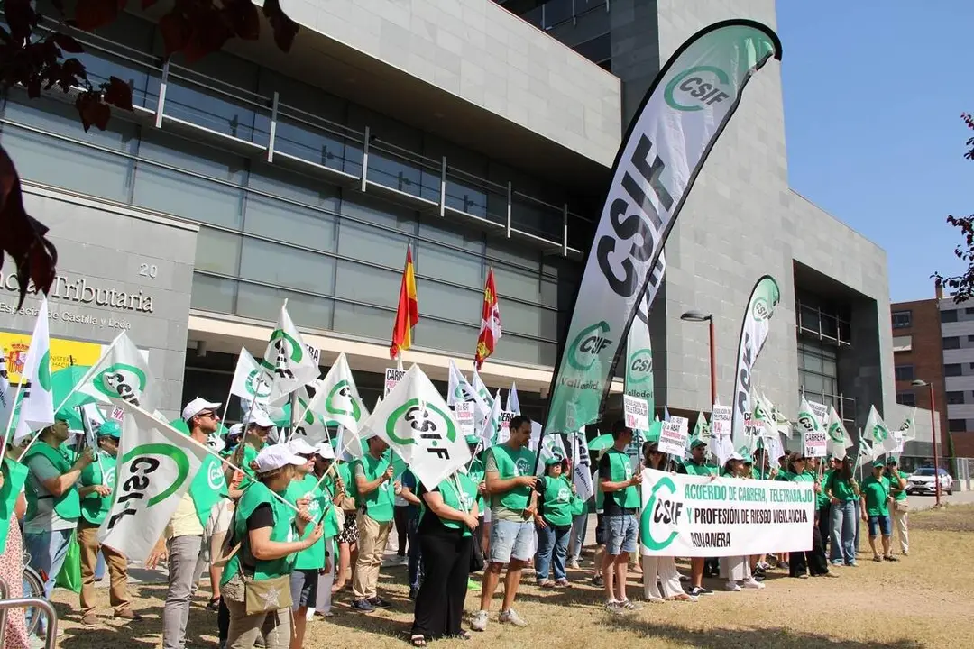 Movilizacion plantilla Agencia Tributaria Valladolid falta avances CSIF