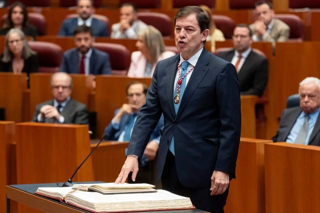 Toma de posesion Alfonso Fernandez Manueco presidente Junta tercer mandato