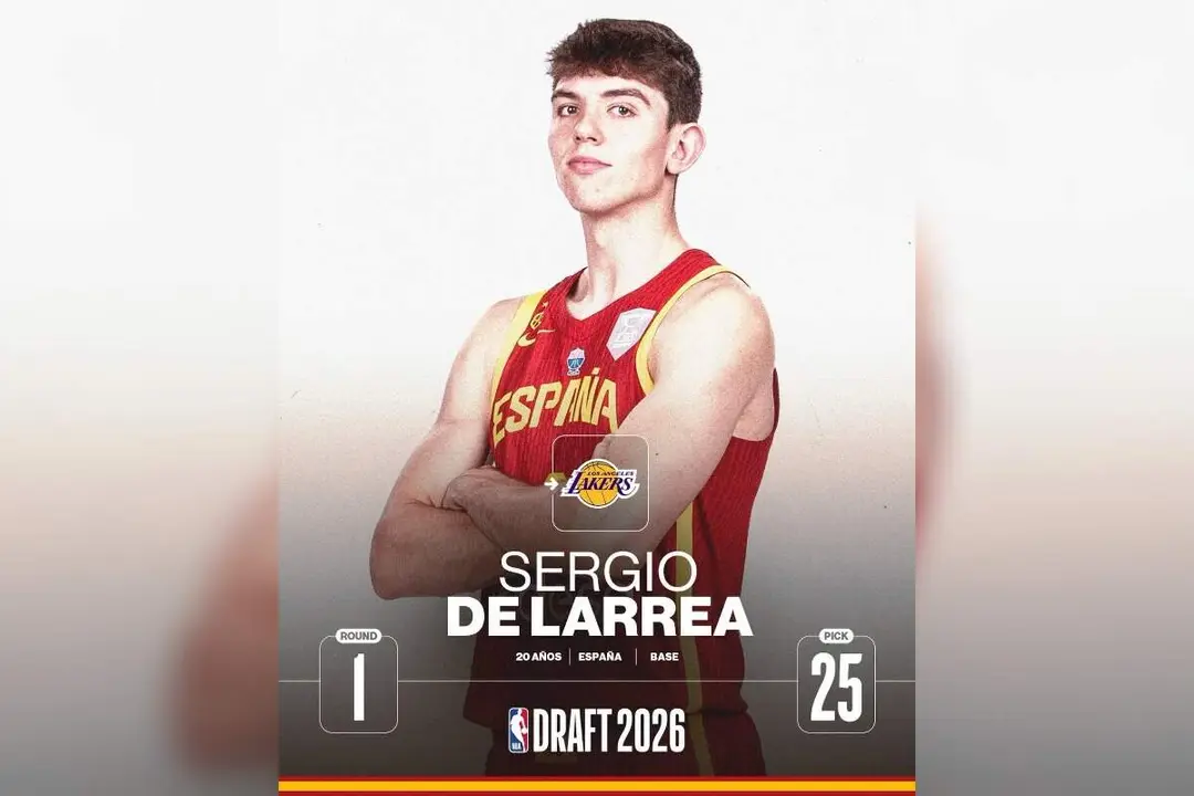 Sergio de Larrea jugador vallisoletano baloncesto elegido primera ronda Draft NBA